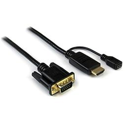 6 ft HDMI to VGA active converter cable - HDMI to VGA adapte